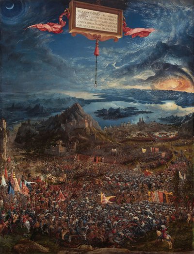 niemiecki: Historienzyklus: Alexanderschlacht (Schlacht bei Issus) Bitwa Aleksandra pod Issus autorstwa Albrecht Altdorfer