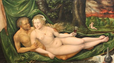 Lot i jego córki Lot i jego córki autorstwa Albrecht Altdorfer