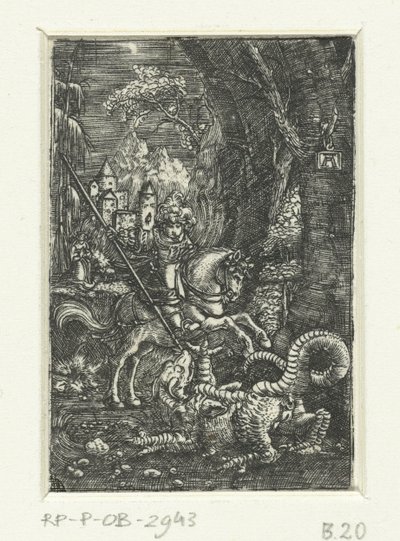 Święty Jerzy zabija smoka autorstwa Albrecht Altdorfer