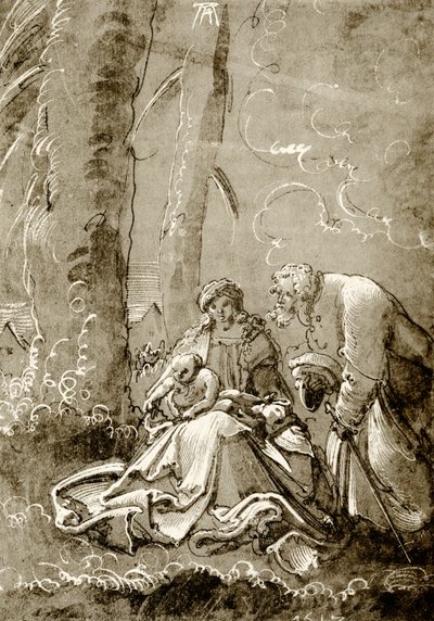 Święta Rodzina w lesie autorstwa Albrecht Altdorfer