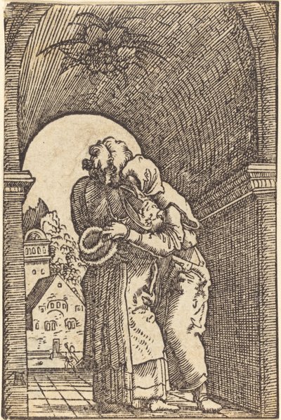Joachim Obejmujący Annę autorstwa Albrecht Altdorfer
