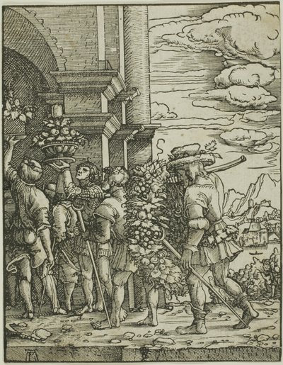 Jozue i Kaleb autorstwa Albrecht Altdorfer