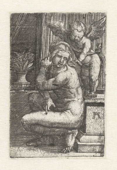 Klęcząca Wenus z Kupidynem autorstwa Albrecht Altdorfer