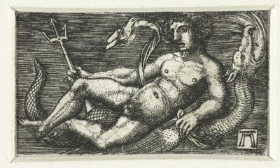 Leżący Neptun autorstwa Albrecht Altdorfer
