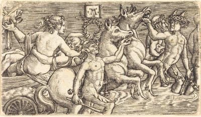 Kochankowie prowadzeni przez Seagods na Triumph autorstwa Albrecht Altdorfer