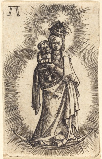 Madonna i dziecko stojące z półksiężycem autorstwa Albrecht Altdorfer