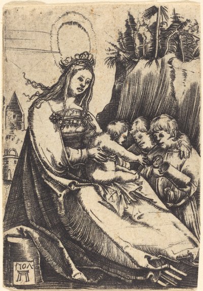 Maryja z Dzieciątkiem i Dwoma Chłopcami autorstwa Albrecht Altdorfer