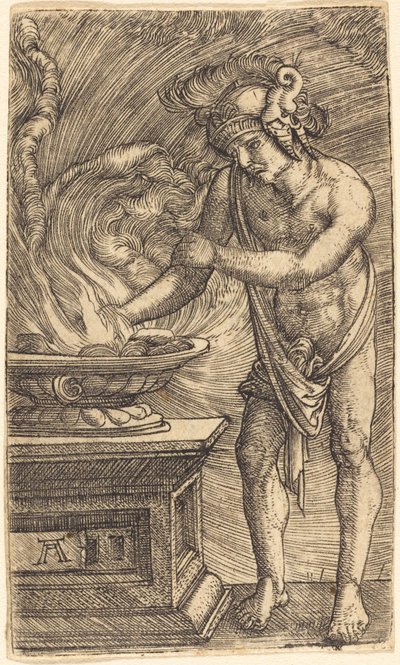 Mucius Scaevola podpala sobie dłoń autorstwa Albrecht Altdorfer