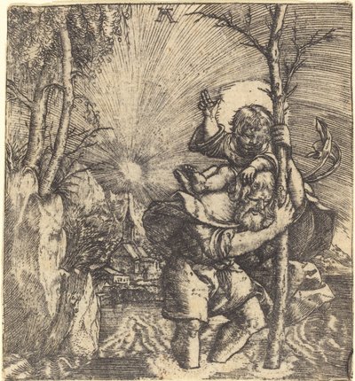 Święty Krzysztof autorstwa Albrecht Altdorfer