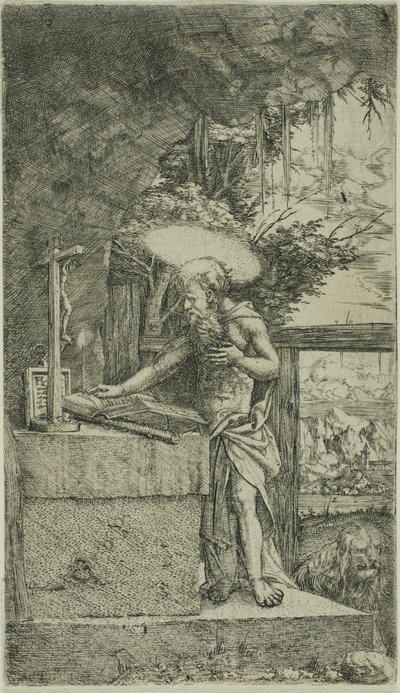 Czytanie św. Hieronima autorstwa Albrecht Altdorfer