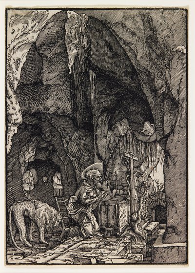 Święty Hieronim w jaskini autorstwa Albrecht Altdorfer