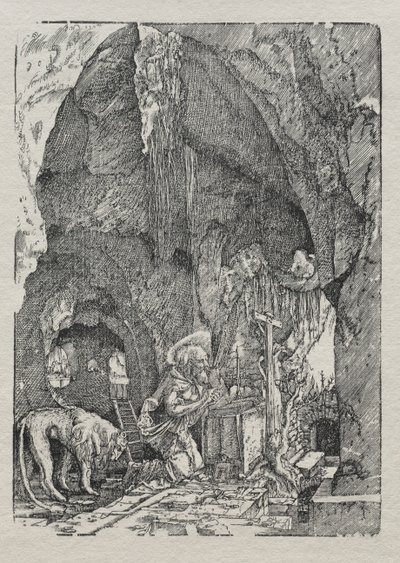 Św. Hieronim w jaskini autorstwa Albrecht Altdorfer