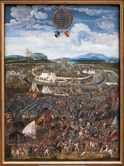 Bitwa Aleksandra. Zwycięstwo Aleksandra III Macedońskiego powiedział Wielki (356-323 pne) nad Dariuszem III Codomanem (około 380-330 pne), królem Persów do Issos (niedaleko dzisiejszego Iskenderun, Turcja) w 333 pne. Obraz Albrechta Altdorfera (1480-153 autorstwa Albrecht Altdorfer