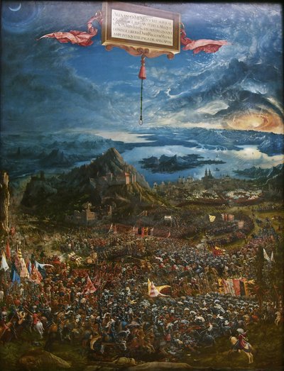 Bitwa Aleksandra pod Issus, 1529 autorstwa Albrecht Altdorfer
