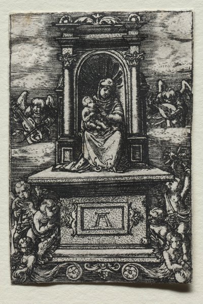 Piękna Dziewica z Ratyzbona na ołtarzu, wkrótce po 1520 r. autorstwa Albrecht Altdorfer