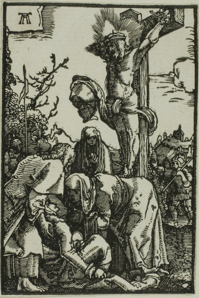 Ukrzyżowanie, z Upadku i odkupienia człowieka autorstwa Albrecht Altdorfer