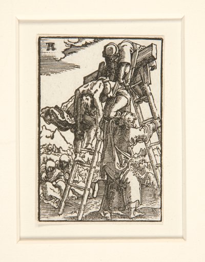 Zejście z krzyża z cyklu Upadek i odkupienie człowieka autorstwa Albrecht Altdorfer
