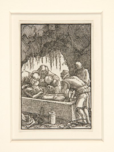 Złożenie do grobu Chrystusa z cyklu Upadek i odkupienie człowieka autorstwa Albrecht Altdorfer