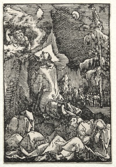 Upadek i odkupienie człowieka: Chrystus na Górze Oliwnej, c. 1515. autorstwa Albrecht Altdorfer