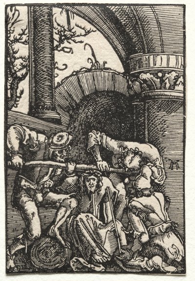 Upadek i odkupienie człowieka: Chrystus ukoronowany cierniem, c. 1515. autorstwa Albrecht Altdorfer