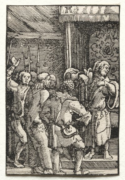 Upadek i odkupienie człowieka: Chrystus przed Kajfaszem autorstwa Albrecht Altdorfer
