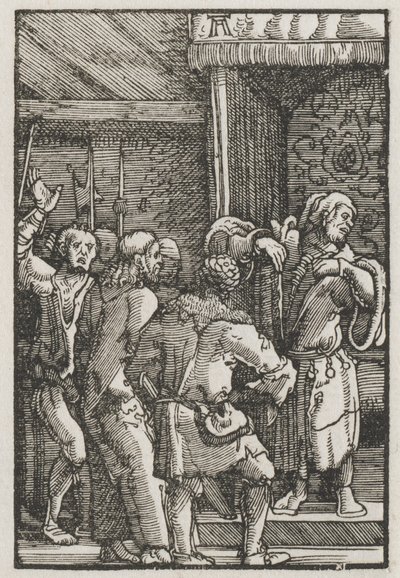 Upadek i odkupienie człowieka: Chrystus przed Kajfaszem autorstwa Albrecht Altdorfer
