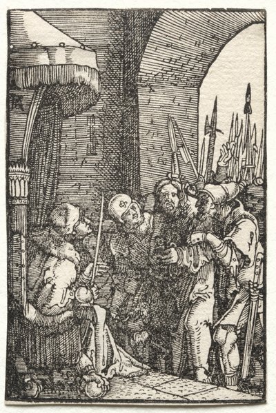 Upadek i odkupienie człowieka: Chrystus przed Piłatem autorstwa Albrecht Altdorfer