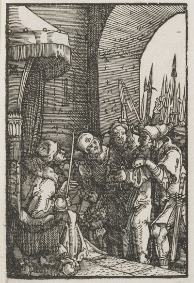 Upadek i odkupienie człowieka: Chrystus przed Piłatem, c. 1515. autorstwa Albrecht Altdorfer