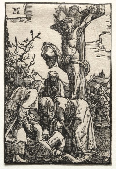 Upadek i odkupienie człowieka: Chrystus na krzyżu autorstwa Albrecht Altdorfer