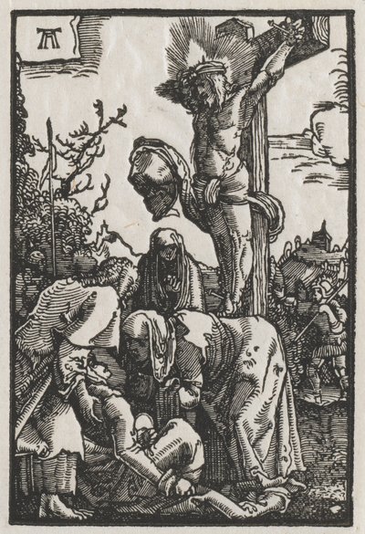 Upadek i odkupienie człowieka: Chrystus na krzyżu autorstwa Albrecht Altdorfer