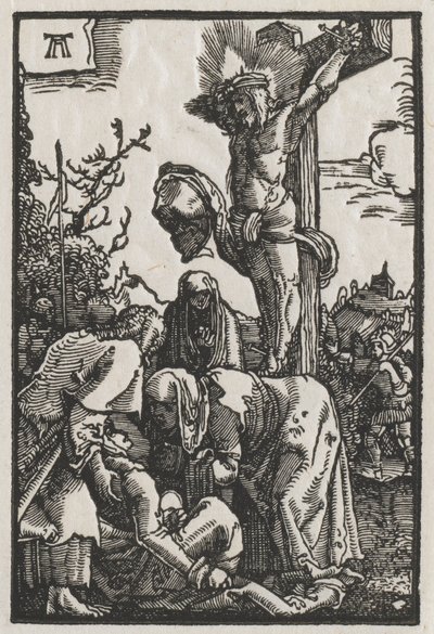 Upadek i odkupienie człowieka: Chrystus na krzyżu, c. 1515. autorstwa Albrecht Altdorfer