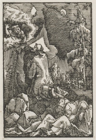 Upadek i odkupienie człowieka: Chrystus na Górze Oliwnej, c. 1515. autorstwa Albrecht Altdorfer