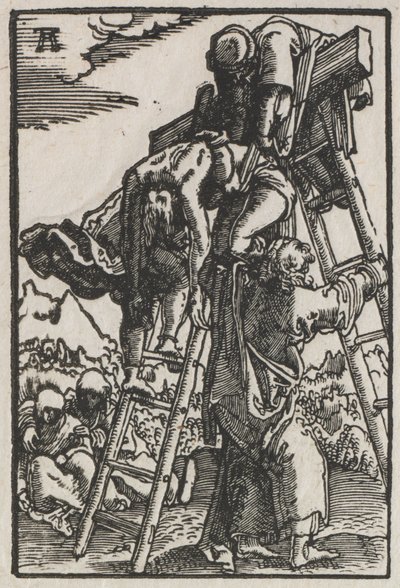 Upadek i odkupienie człowieka: zejście z krzyża autorstwa Albrecht Altdorfer