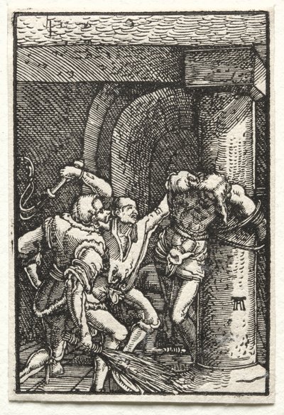 Upadek i odkupienie człowieka: biczowanie Chrystusa, c. 1515. autorstwa Albrecht Altdorfer