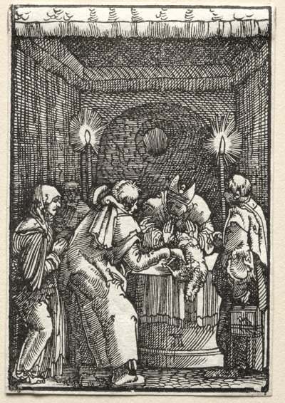 Upadek i odkupienie człowieka: ofiara Joachima odrzucona przez arcykapłana 1515. autorstwa Albrecht Altdorfer