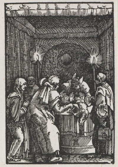Upadek i odkupienie człowieka: ofiara Joachima odrzucona przez arcykapłana 1515. autorstwa Albrecht Altdorfer