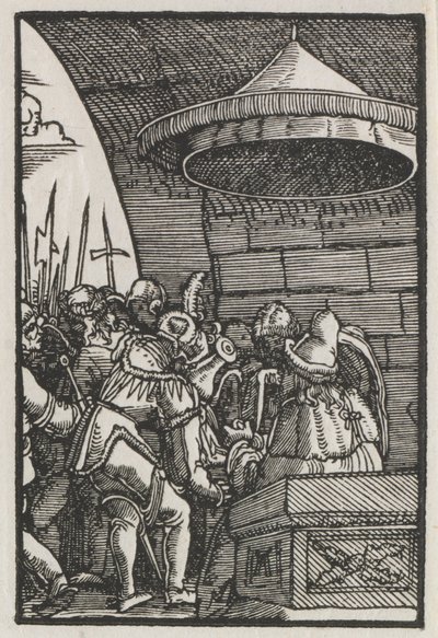 Upadek i odkupienie człowieka: Piłat umywa ręce, ok. 1930. 1515. autorstwa Albrecht Altdorfer