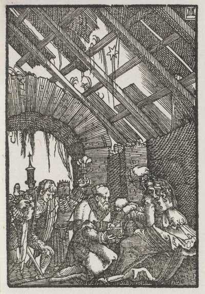 Upadek i odkupienie człowieka: Pokłon Trzech Króli, c. 1515. autorstwa Albrecht Altdorfer