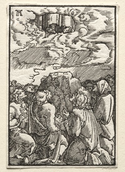 Upadek i odkupienie człowieka: wniebowstąpienie, c. 1515. autorstwa Albrecht Altdorfer