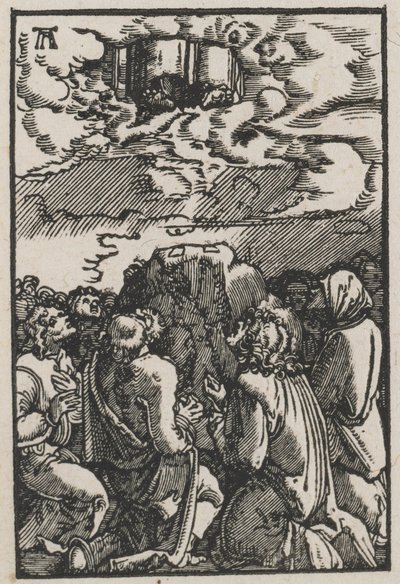Upadek i odkupienie człowieka: wniebowstąpienie, c. 1515. autorstwa Albrecht Altdorfer