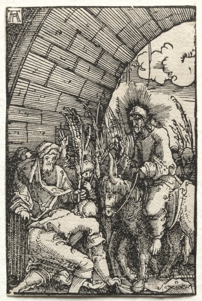 Upadek i odkupienie człowieka: wjazd do Jerozolimy autorstwa Albrecht Altdorfer