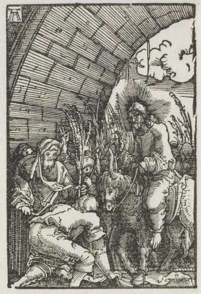 Upadek i odkupienie człowieka: wjazd do Jerozolimy autorstwa Albrecht Altdorfer