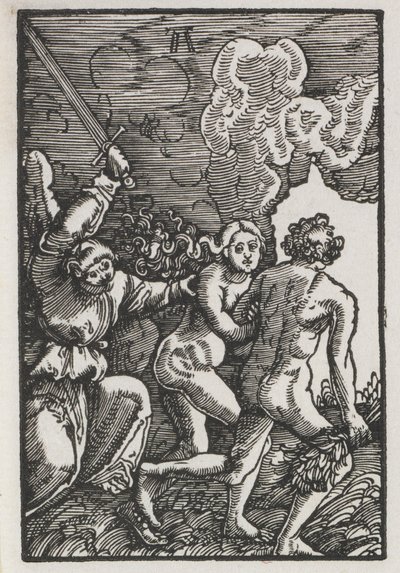 Upadek i odkupienie człowieka: Wypędzenie z Edenu, c. 1515. autorstwa Albrecht Altdorfer