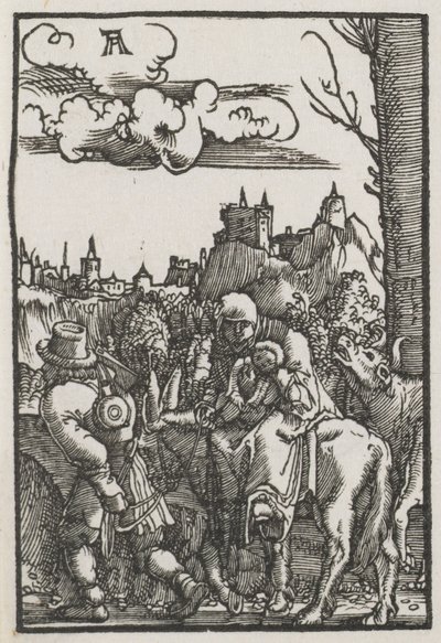 Upadek i odkupienie człowieka: ucieczka do Egiptu autorstwa Albrecht Altdorfer