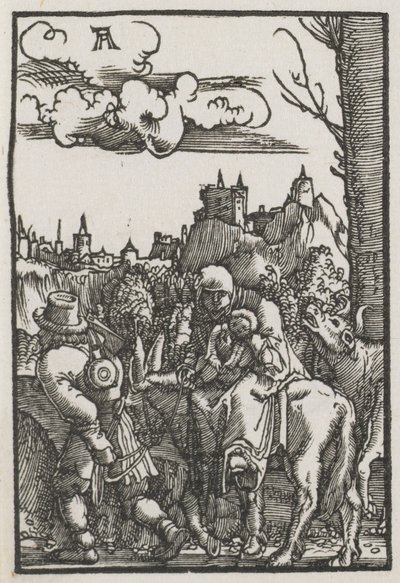 Upadek i odkupienie człowieka: ucieczka do Egiptu, c. 1515. autorstwa Albrecht Altdorfer