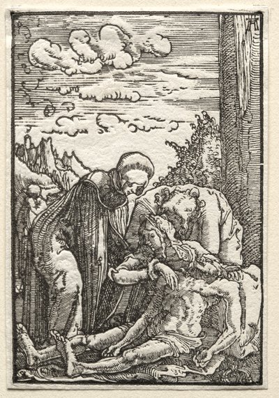 Upadek i odkupienie człowieka: lament pod krzyżem autorstwa Albrecht Altdorfer
