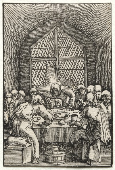 Upadek i odkupienie człowieka: Ostatnia Wieczerza autorstwa Albrecht Altdorfer