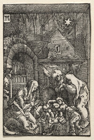 Upadek i odkupienie człowieka: Narodzenia, c. 1515. autorstwa Albrecht Altdorfer