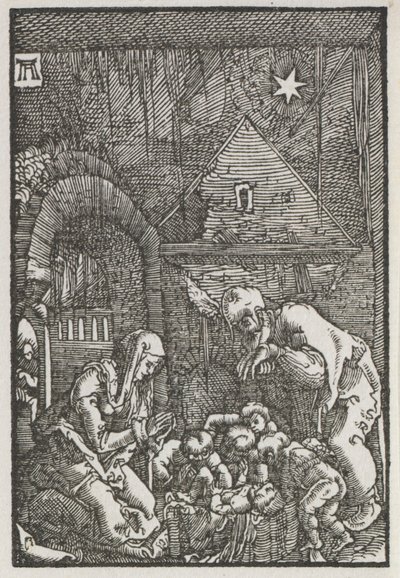 Upadek i odkupienie człowieka: Narodzenia, c. 1515. autorstwa Albrecht Altdorfer