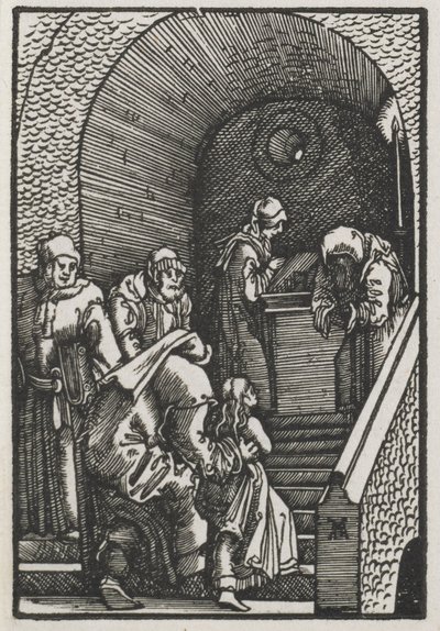 Upadek i odkupienie człowieka: Ofiarowanie Dziewicy w Świątyni, 1515. autorstwa Albrecht Altdorfer